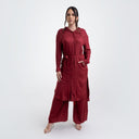Conjunto Linho - Vinho