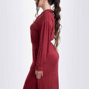 Conjunto Linho - Vinho
