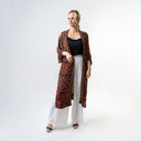 Kimono Midi Fendas - kelly