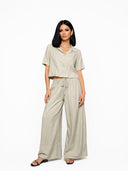 CAMISA CROPPED - PALHA